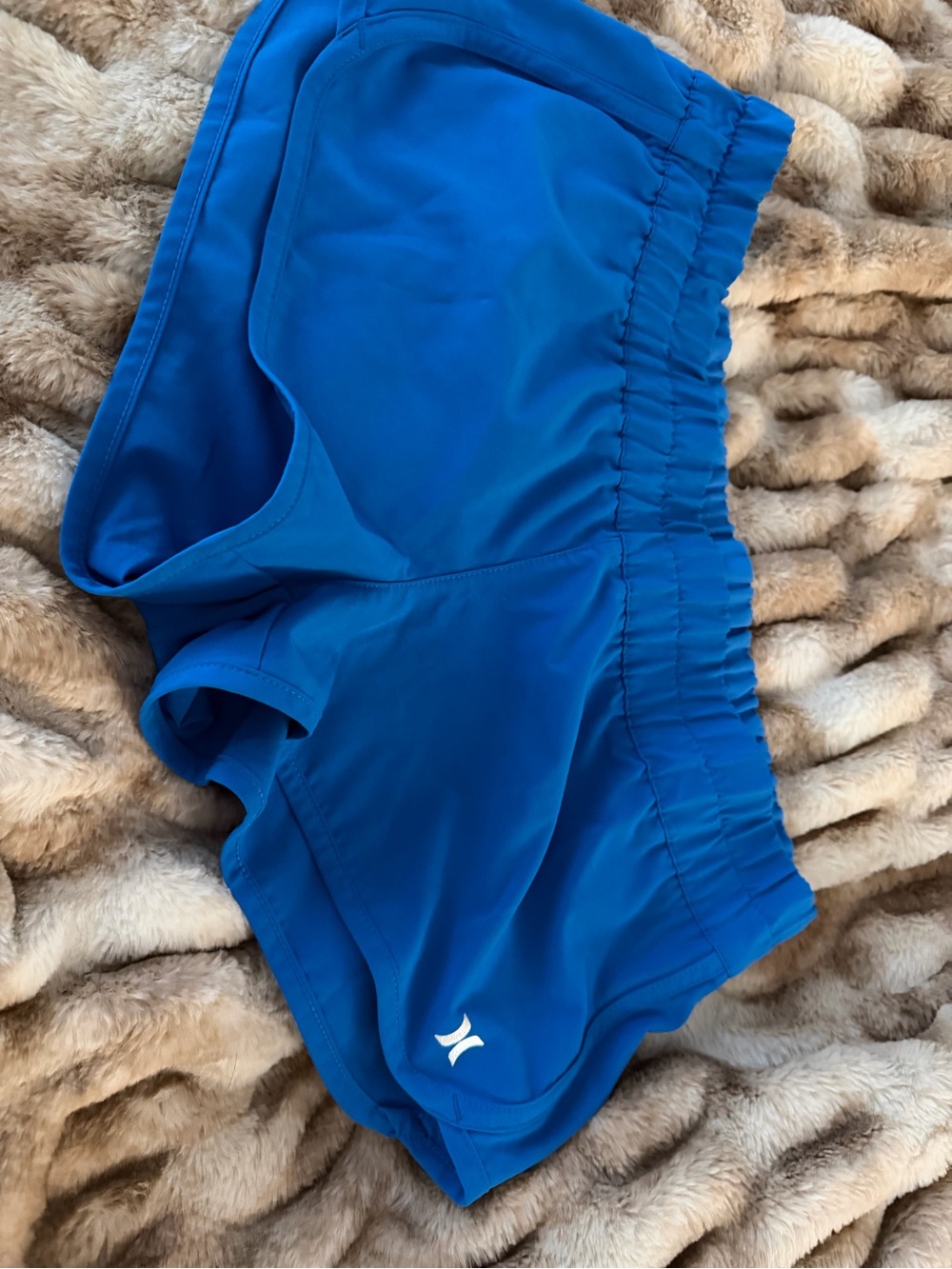 Hurley Blue Women's Athletic Running Shorts